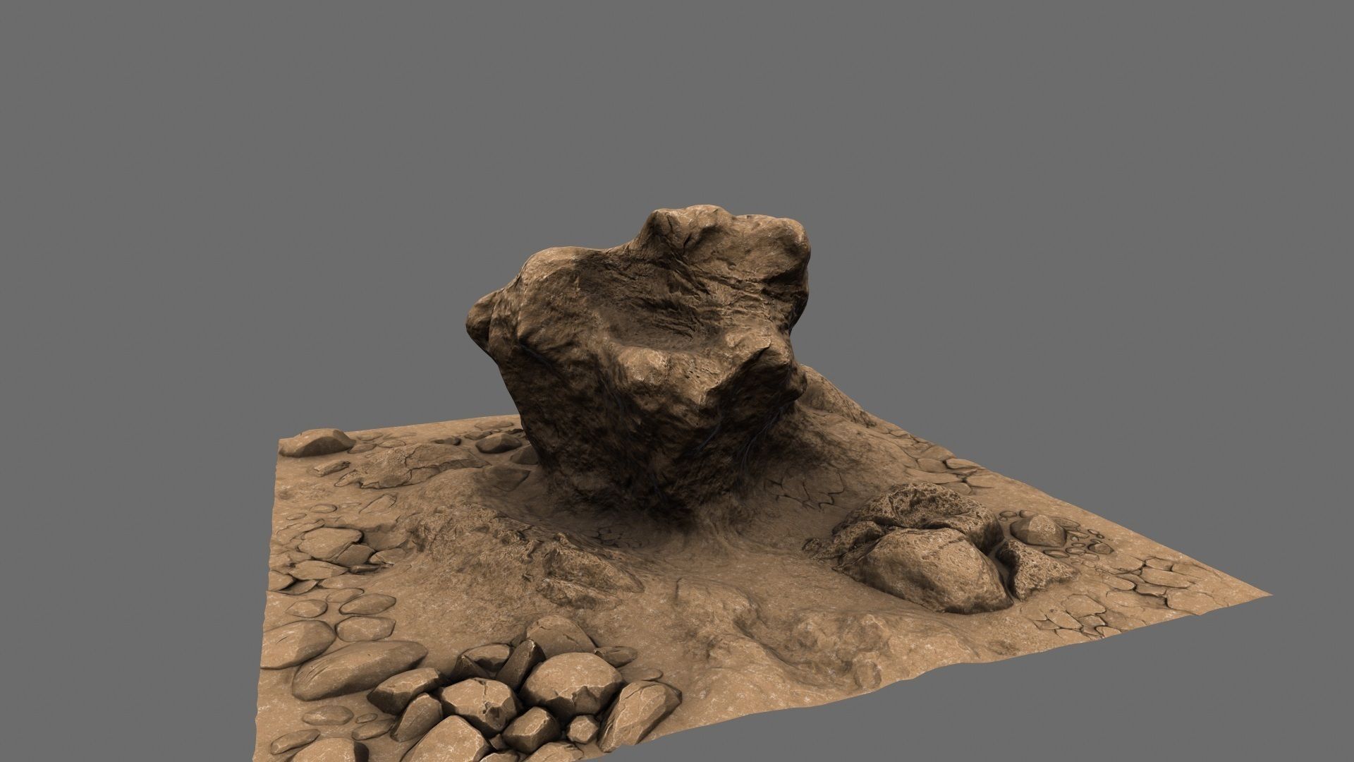 Mountain Rock 3D model_8