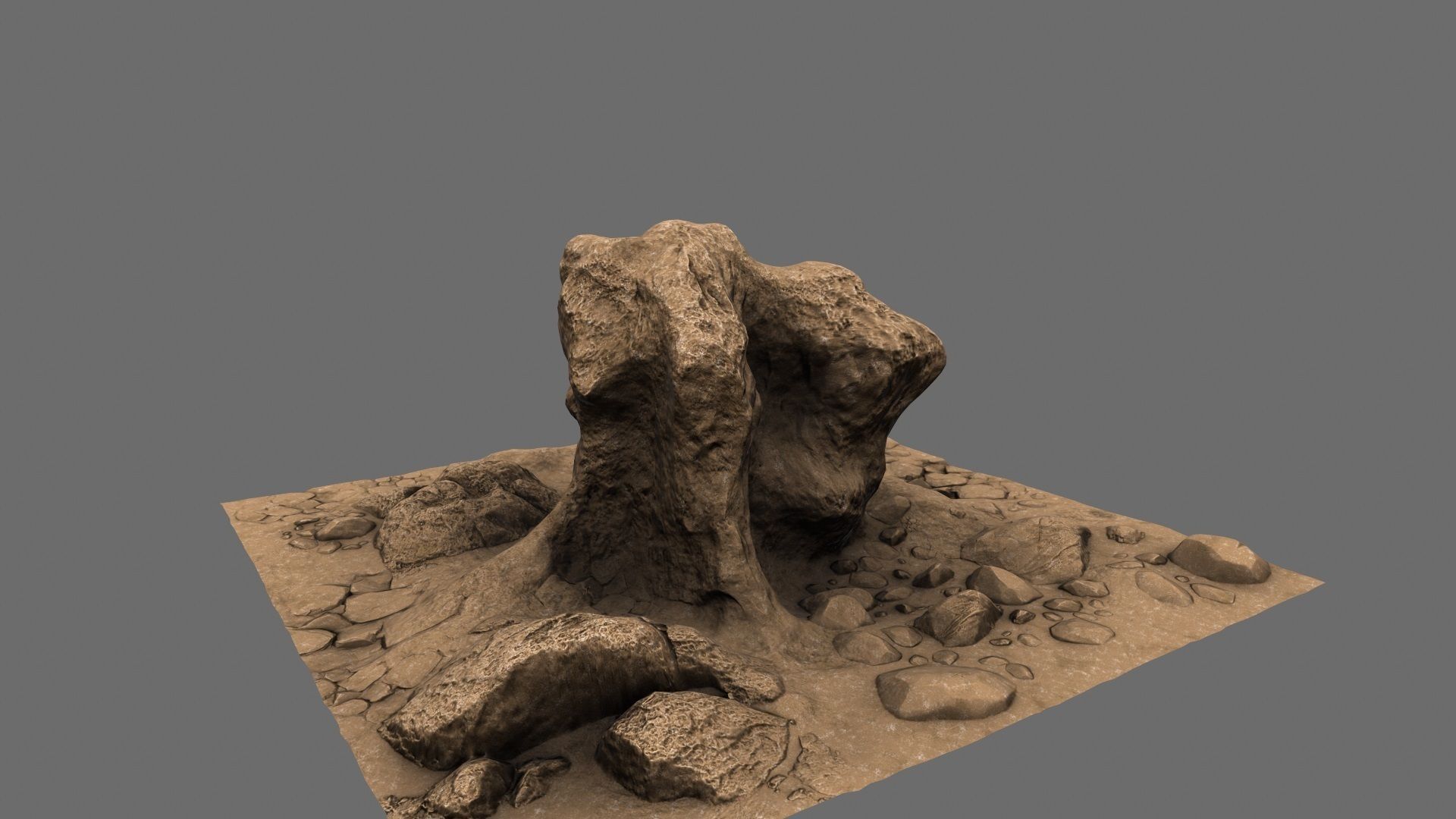 Mountain Rock 3D model_11