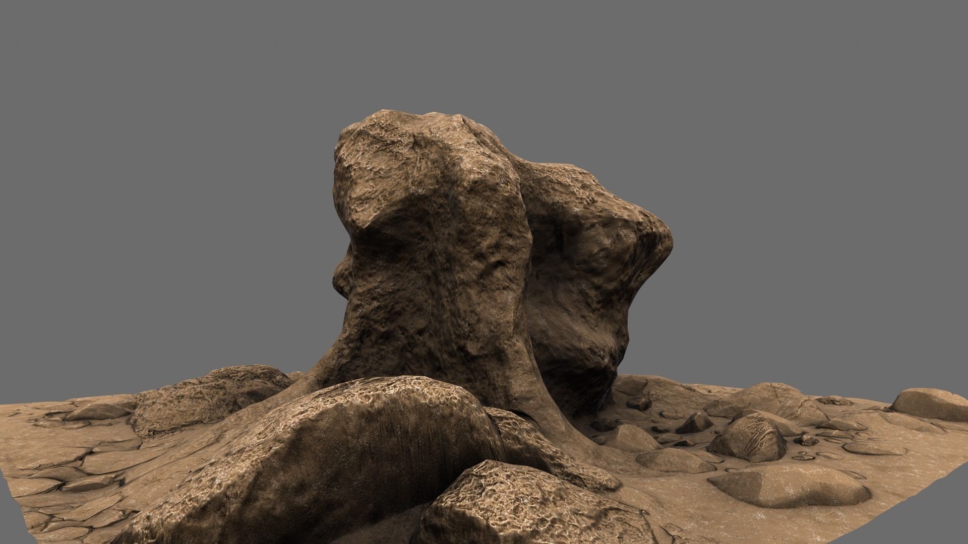 Mountain Rock 3D model_1