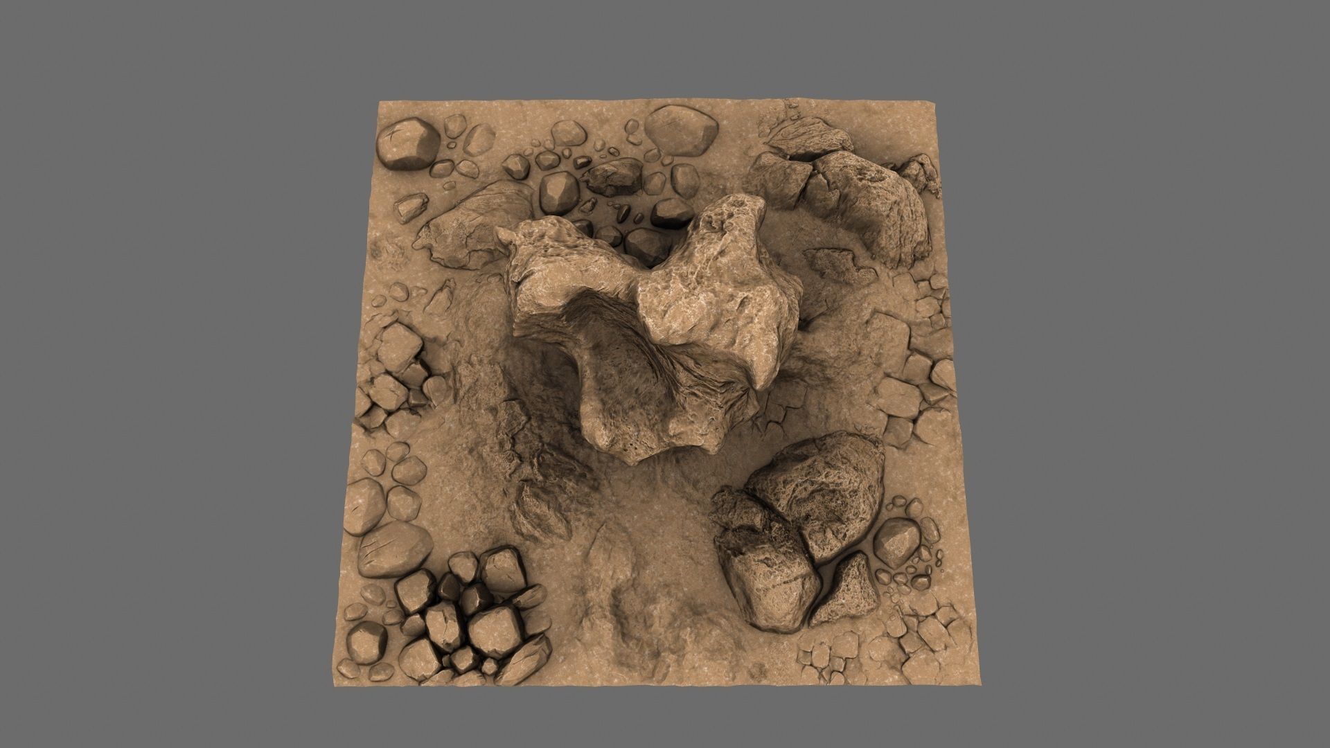 Mountain Rock 3D model_15