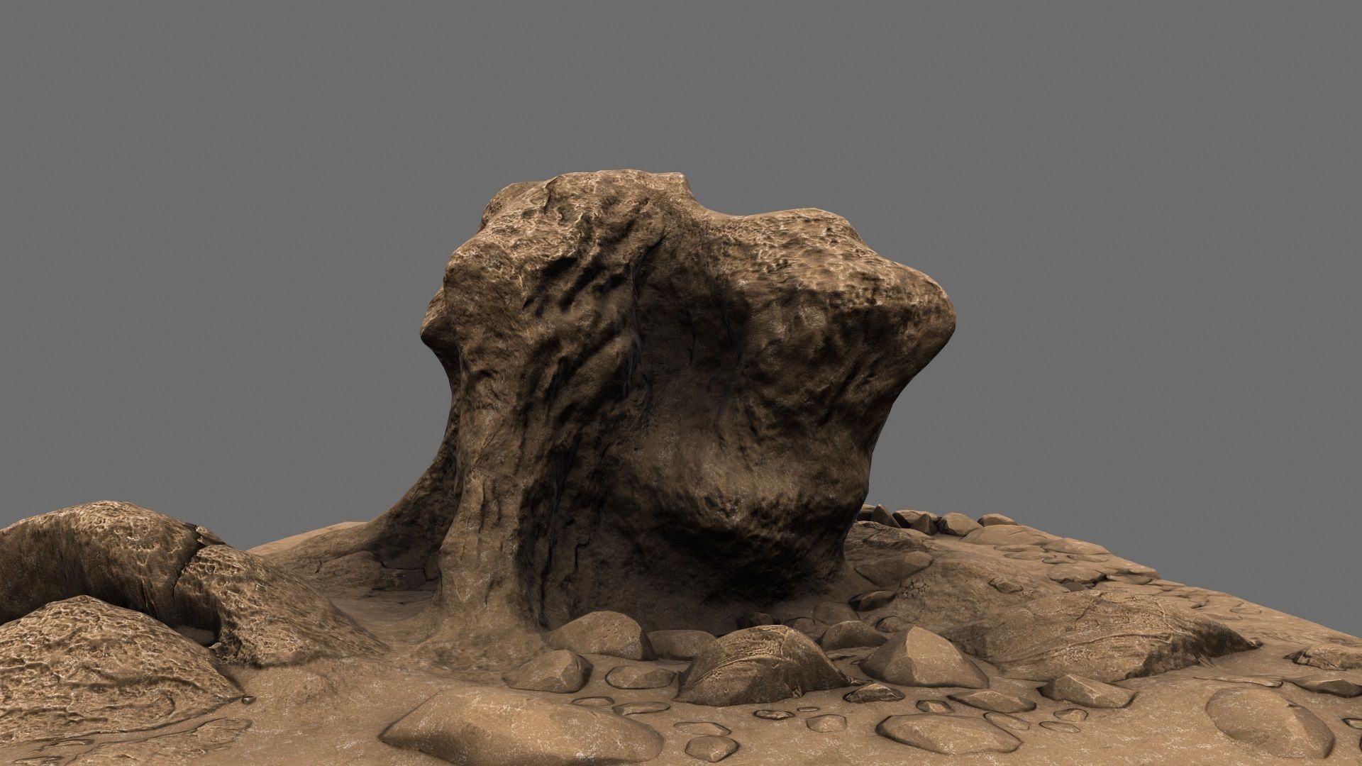 Mountain Rock 3D model_4