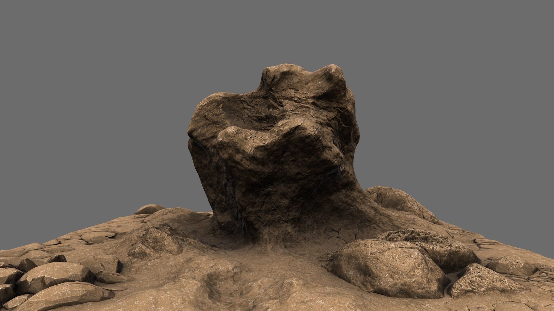 Mountain Rock 3D model_3