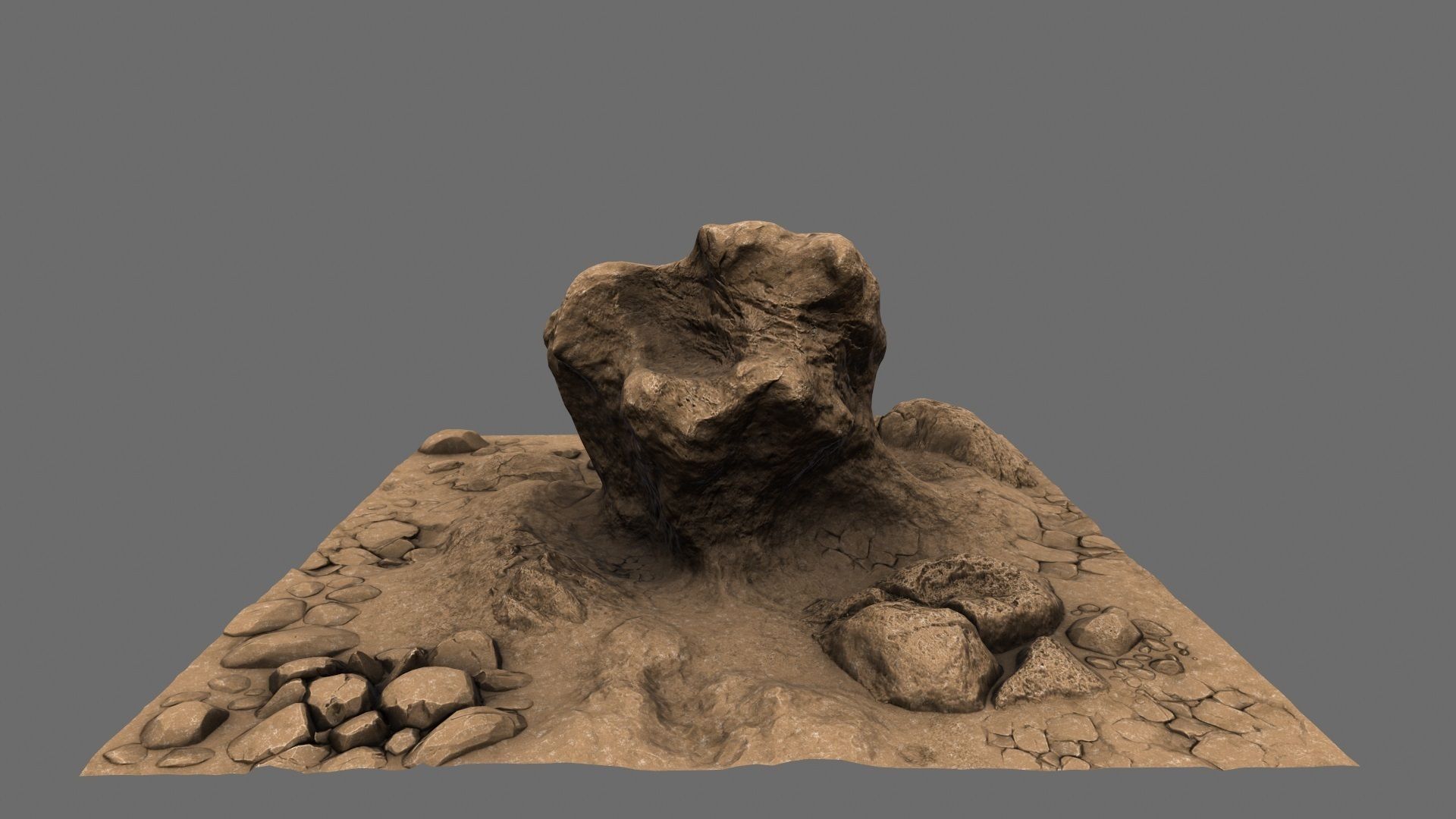 Mountain Rock 3D model_6
