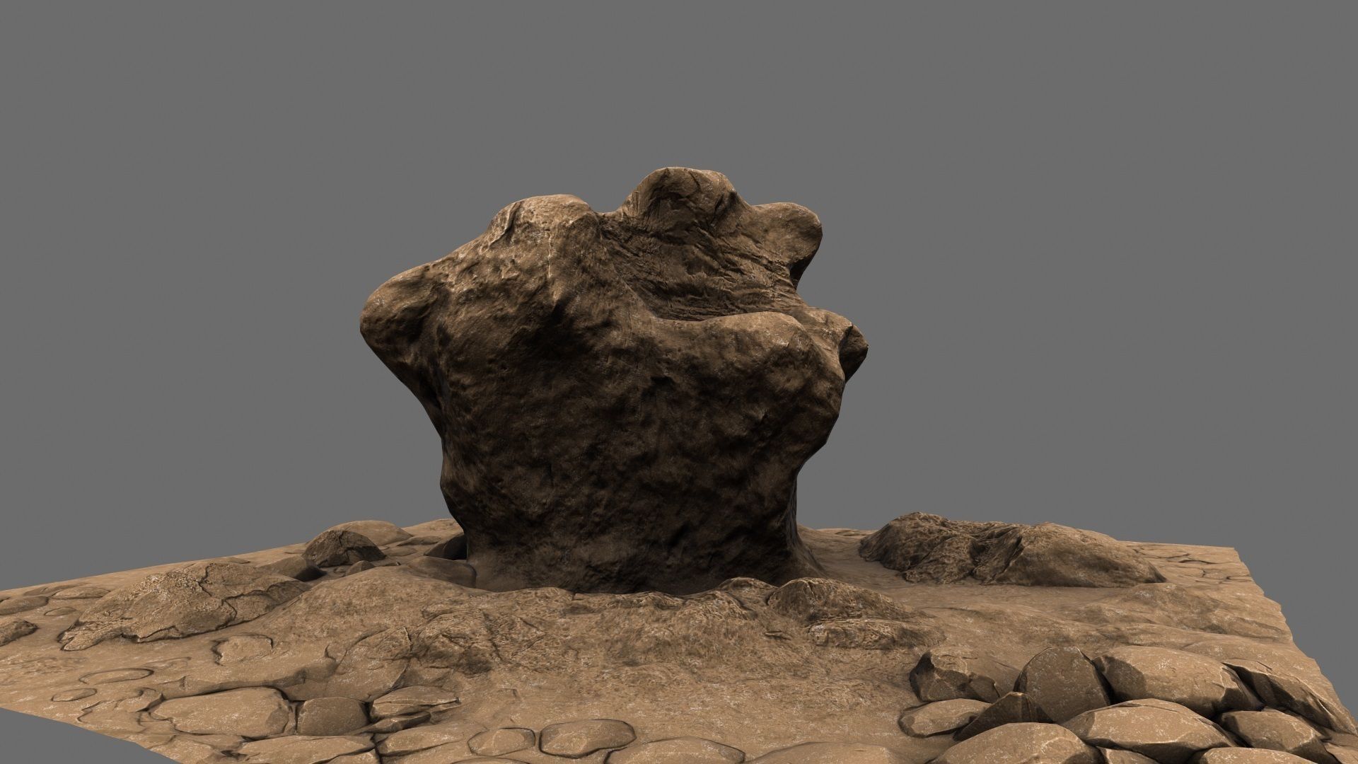Mountain Rock 3D model_2
