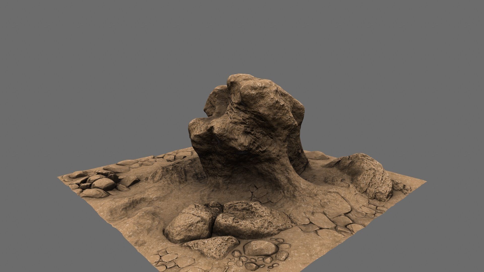 Mountain Rock 3D model_12