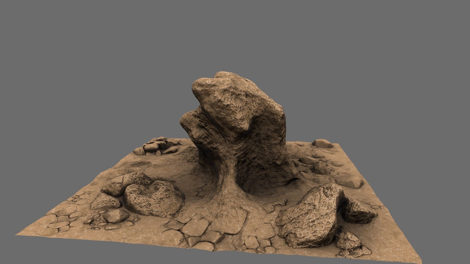 Mountain Rock 3D model_13
