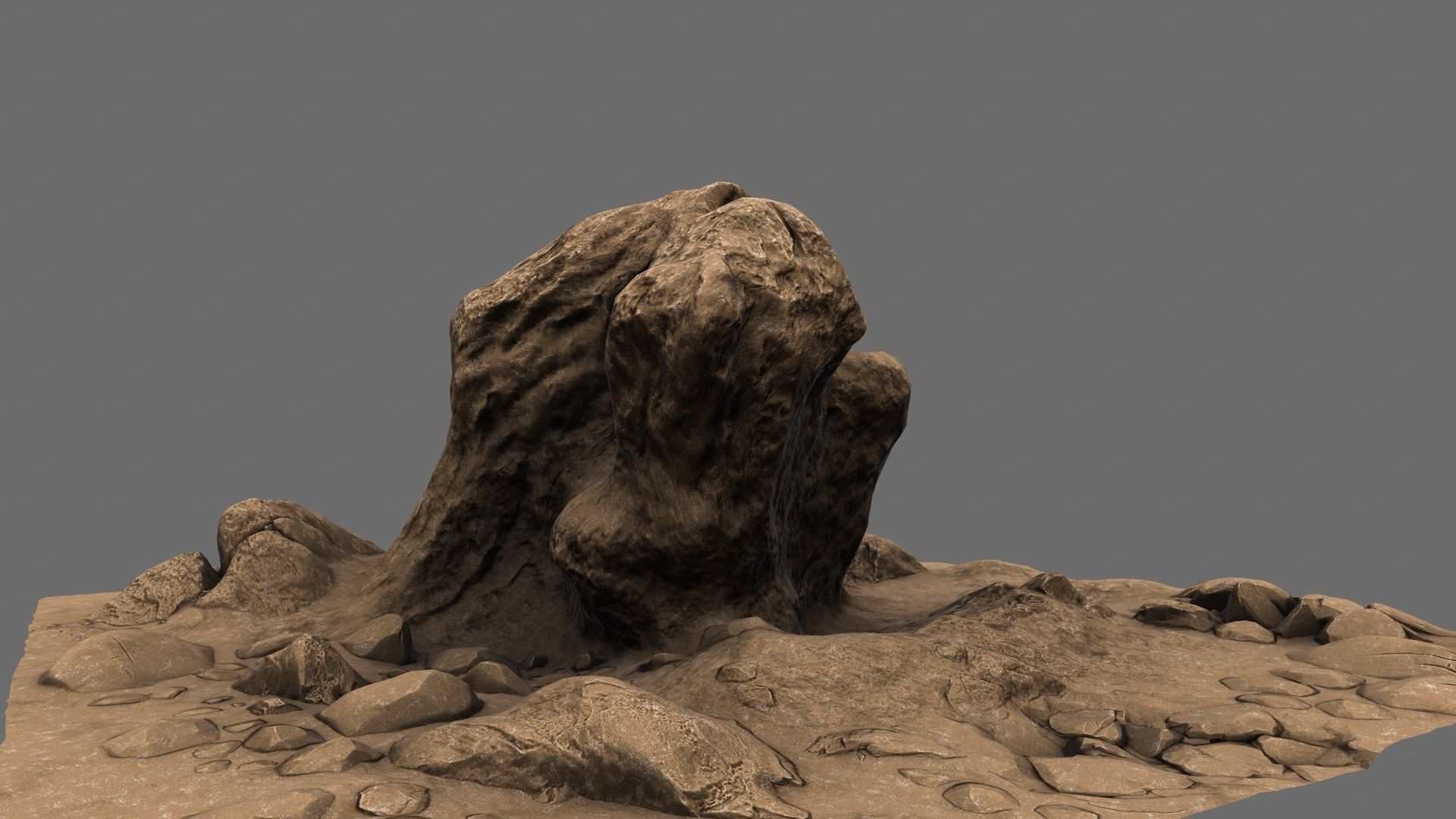 Mountain Rock 3D model_14