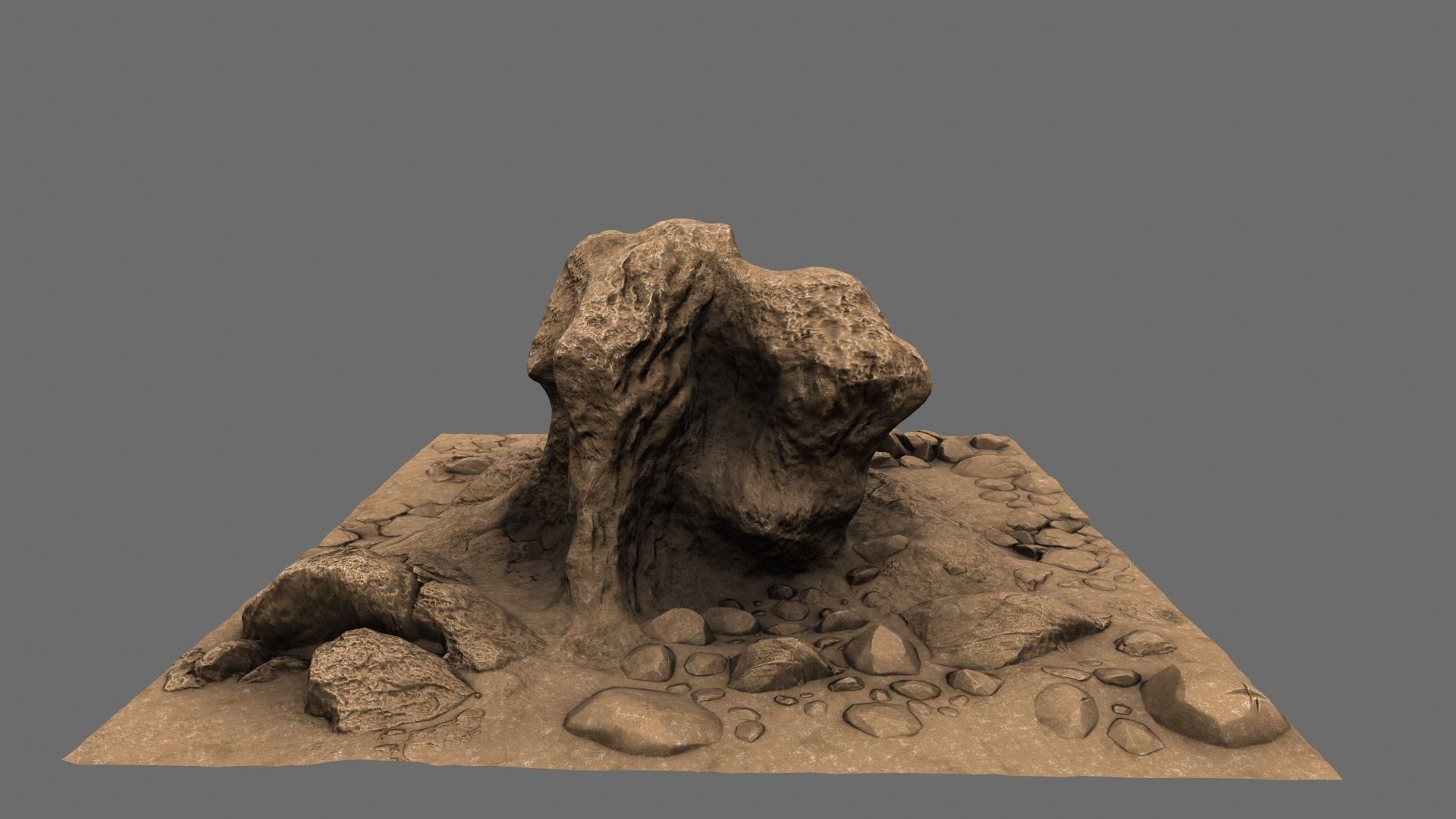 Mountain Rock 3D model_10