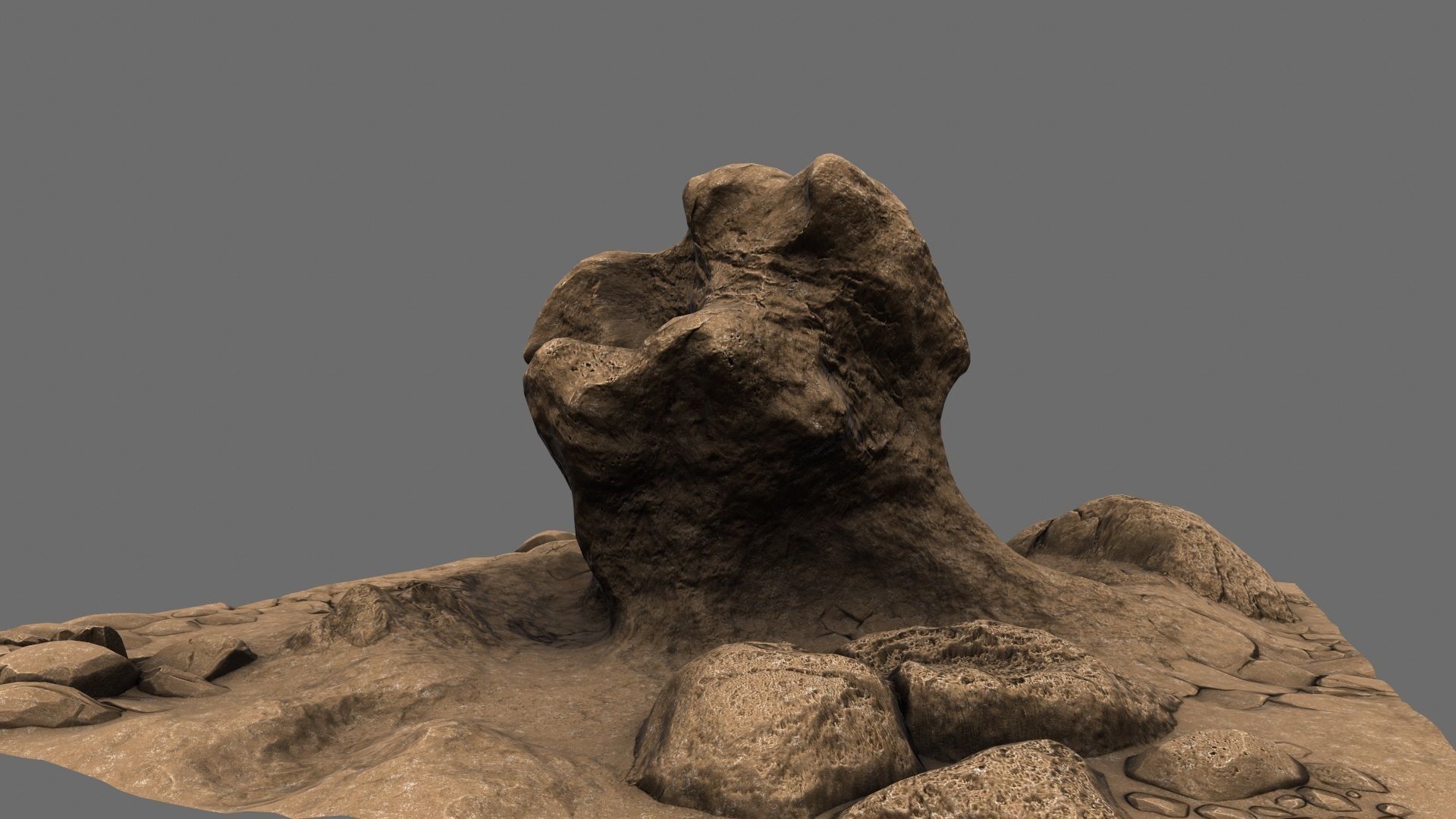 Mountain Rock 3D model_9