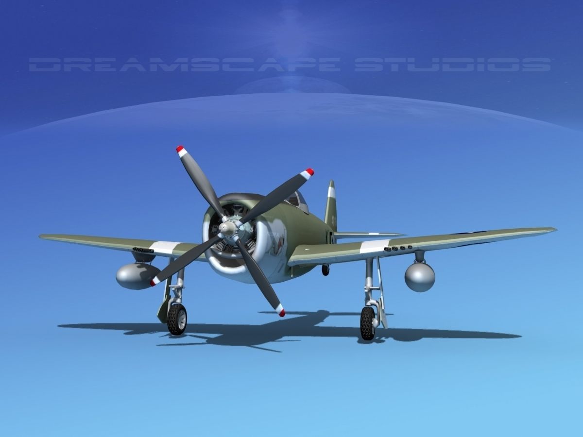 Republic P-47D Thunderbolt V03 3D model_1