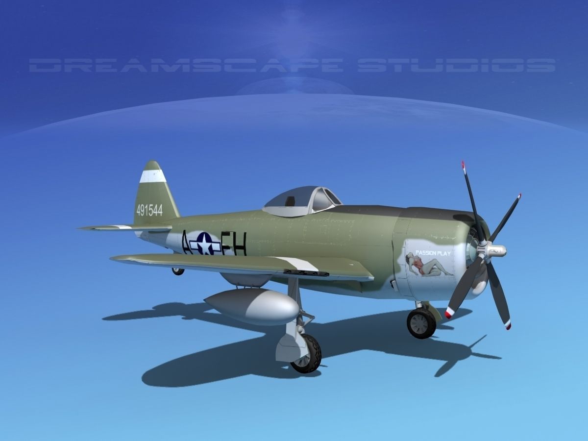 Republic P-47D Thunderbolt V03 3D model_3