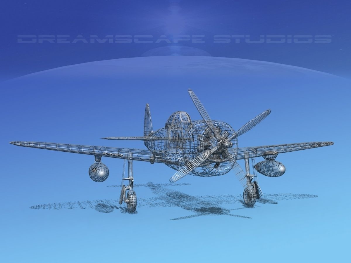 Republic P-47D Thunderbolt V04 3D model_18