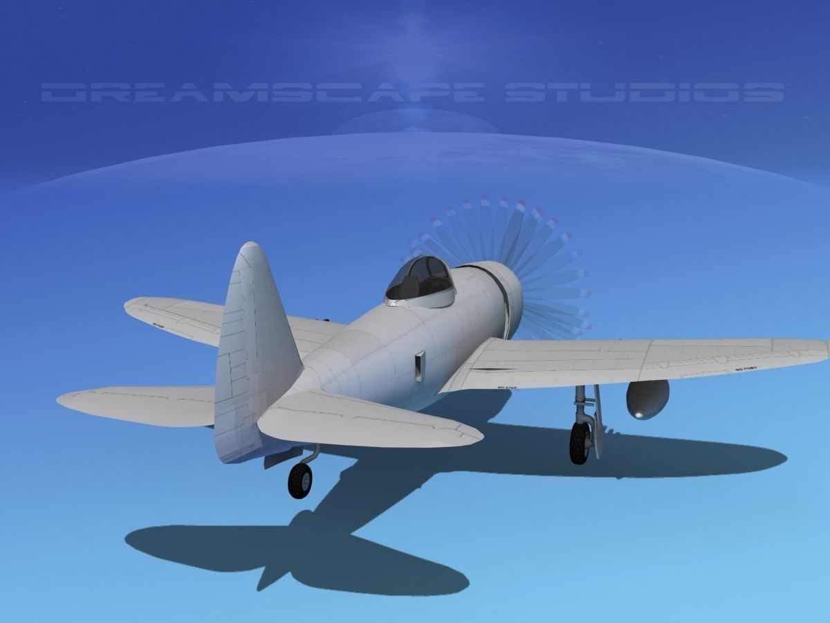 Republic P-47D Thunderbolt V04 3D model_14