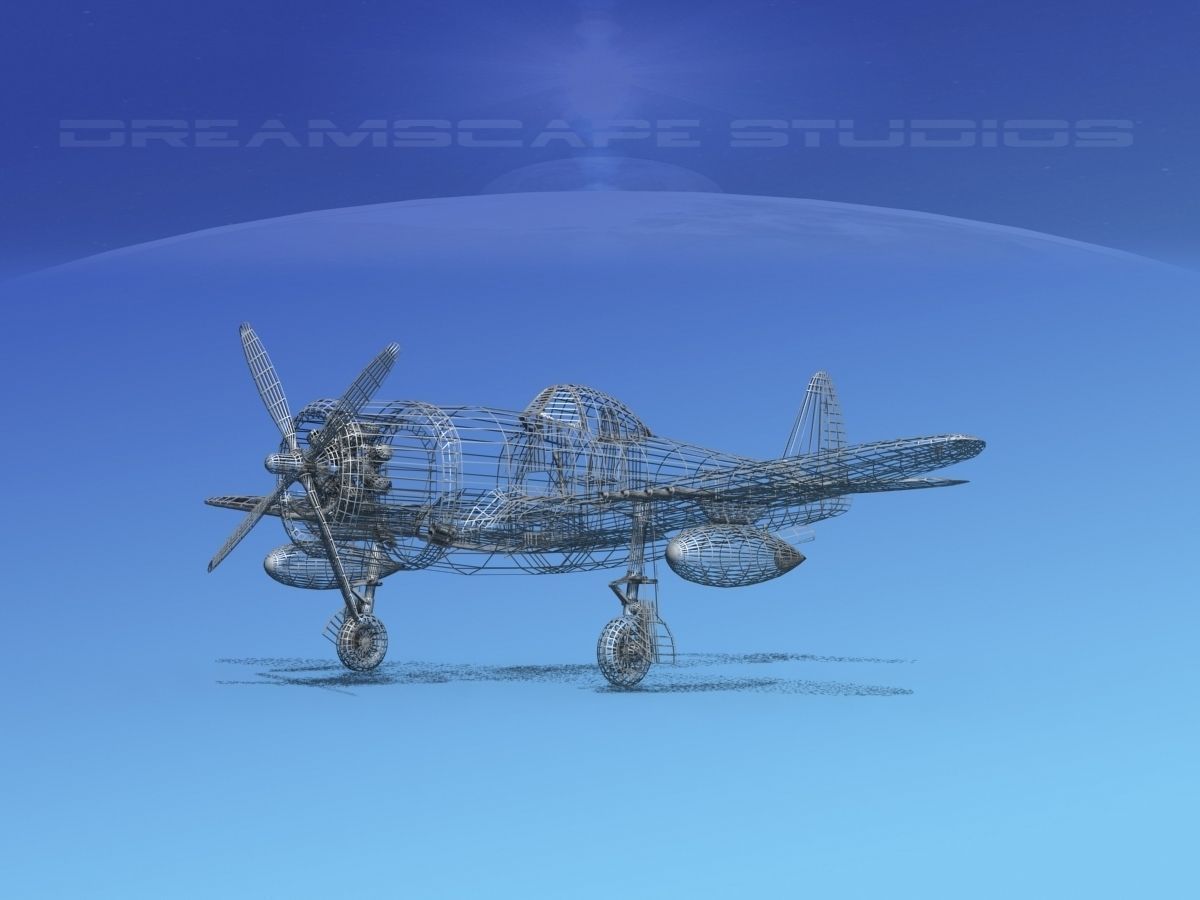 Republic P-47D Thunderbolt V04 3D model_15