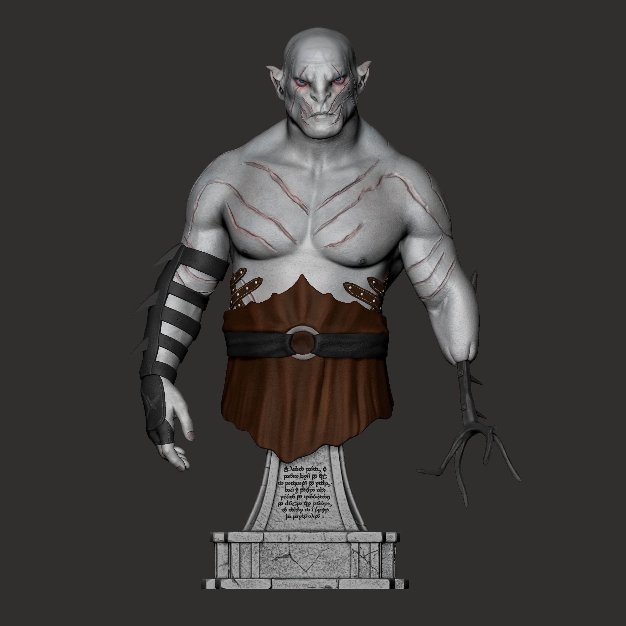 Azog The Defiler  3D print model_3