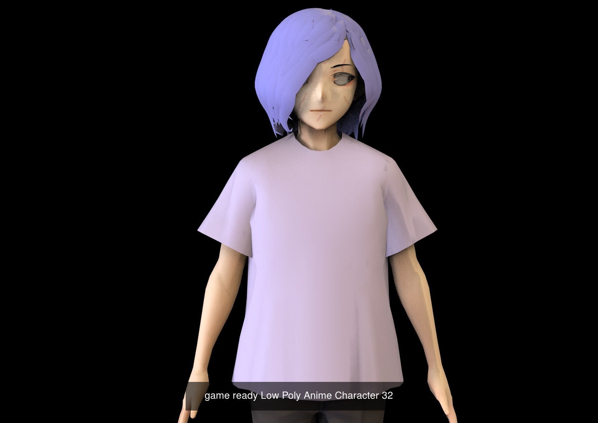 2 Anime Low Poly Characters DPack 20 3D Model Collection_3
