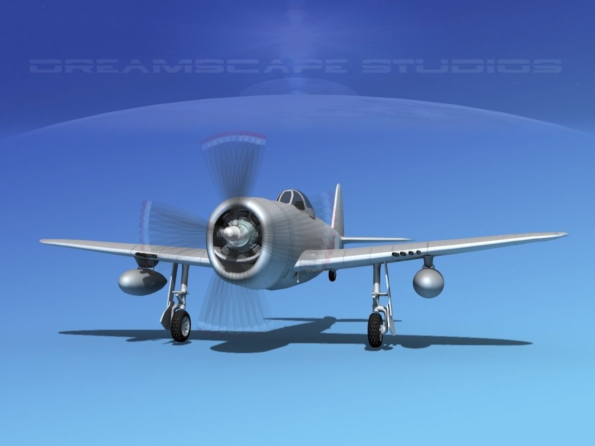 Republic P-47D Thunderbolt V06 3D model_14