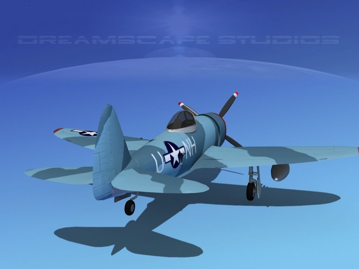 Republic P-47D Thunderbolt V06 3D model_6