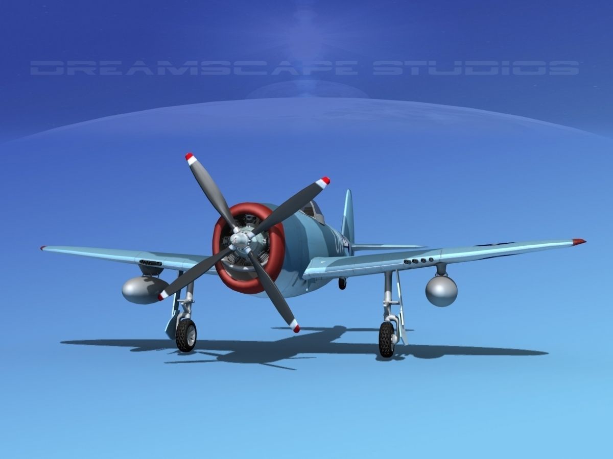 Republic P-47D Thunderbolt V06 3D model_1