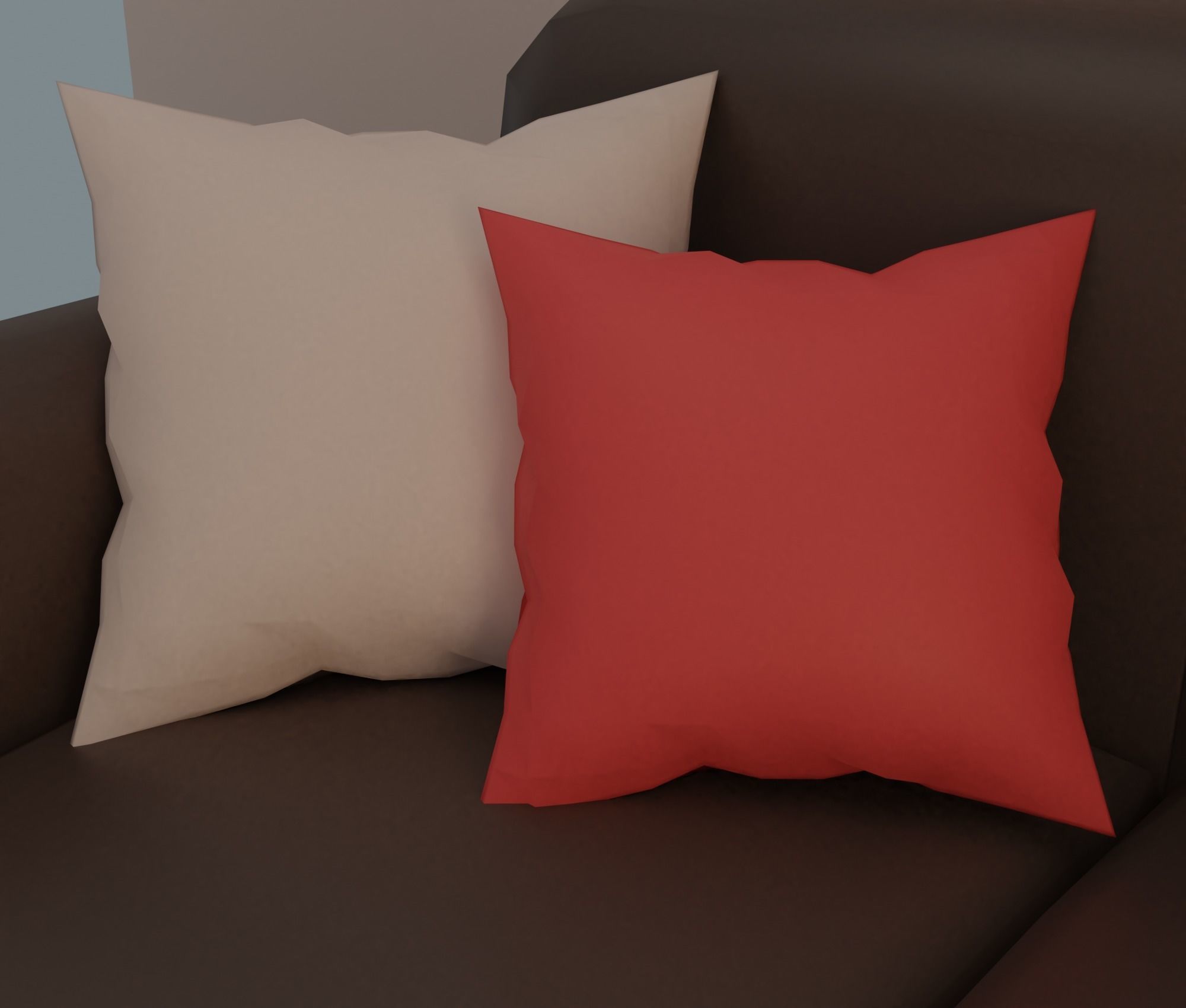 Living-room tv stand with drawers Low-poly 3D model_23