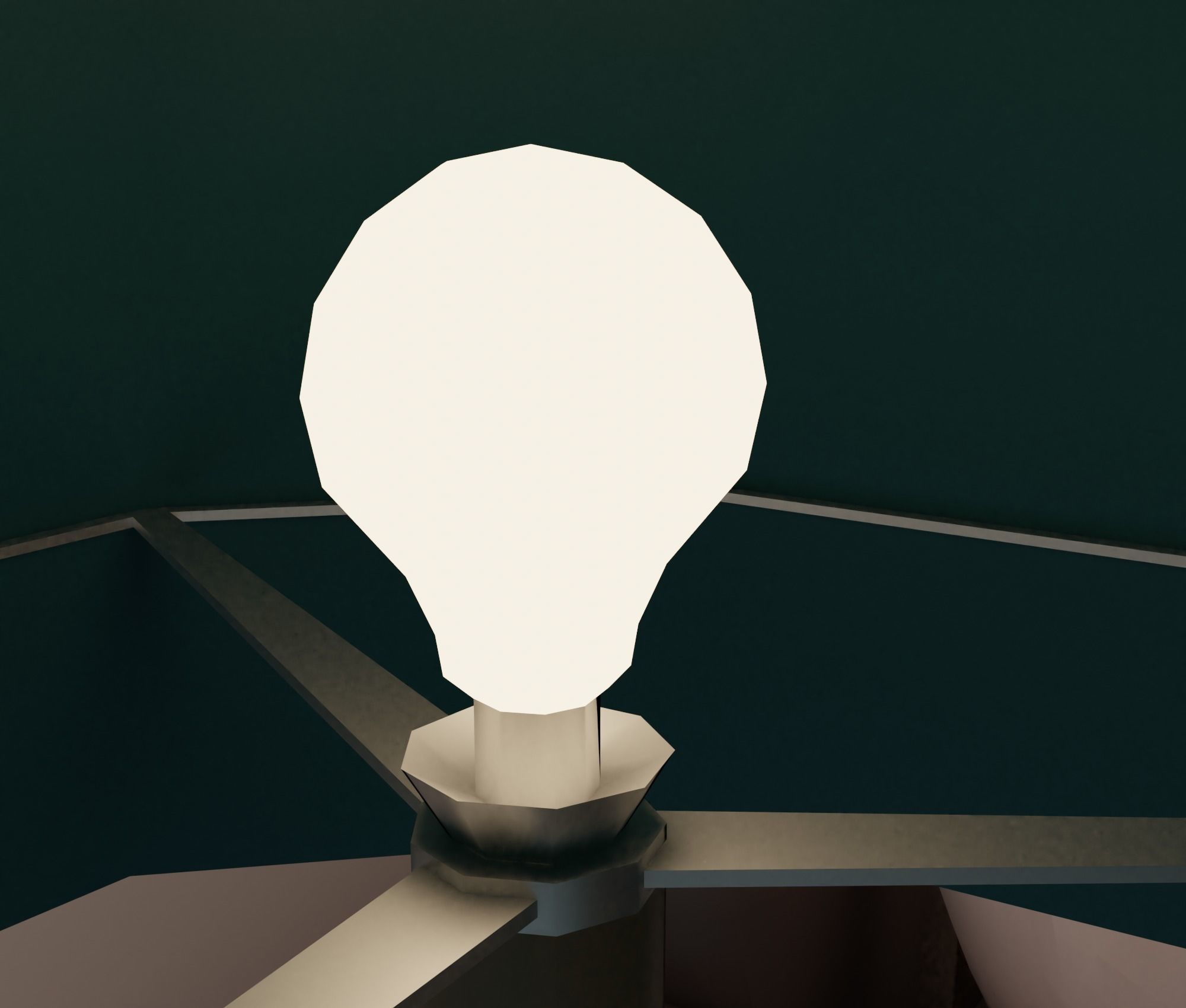 Living-room tv stand with drawers Low-poly 3D model_21