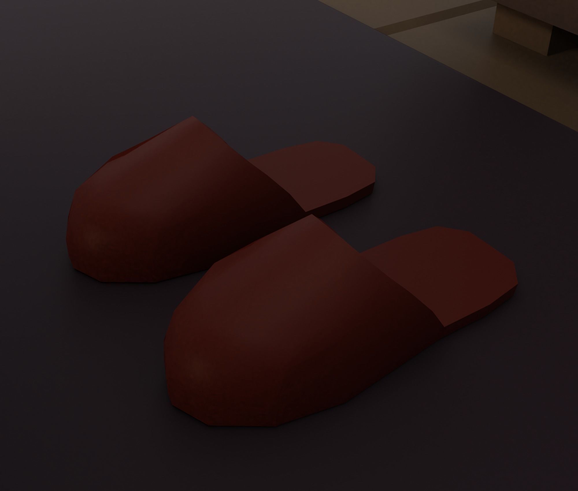 Living-room tv stand with drawers Low-poly 3D model_6