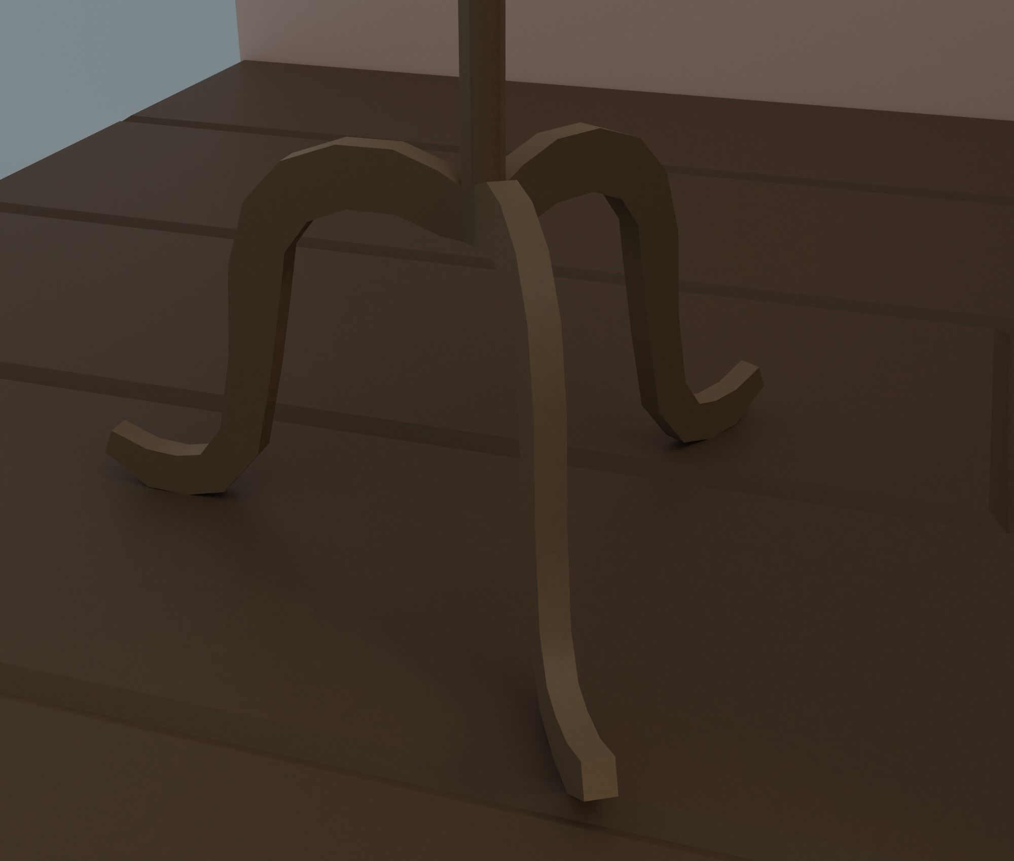 Living-room tv stand with drawers Low-poly 3D model_22