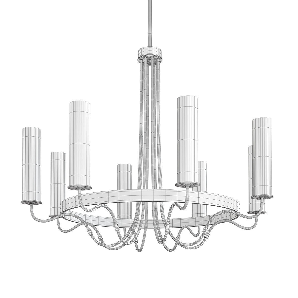KEARNEY CHANDELIER Low-poly 3D model_1