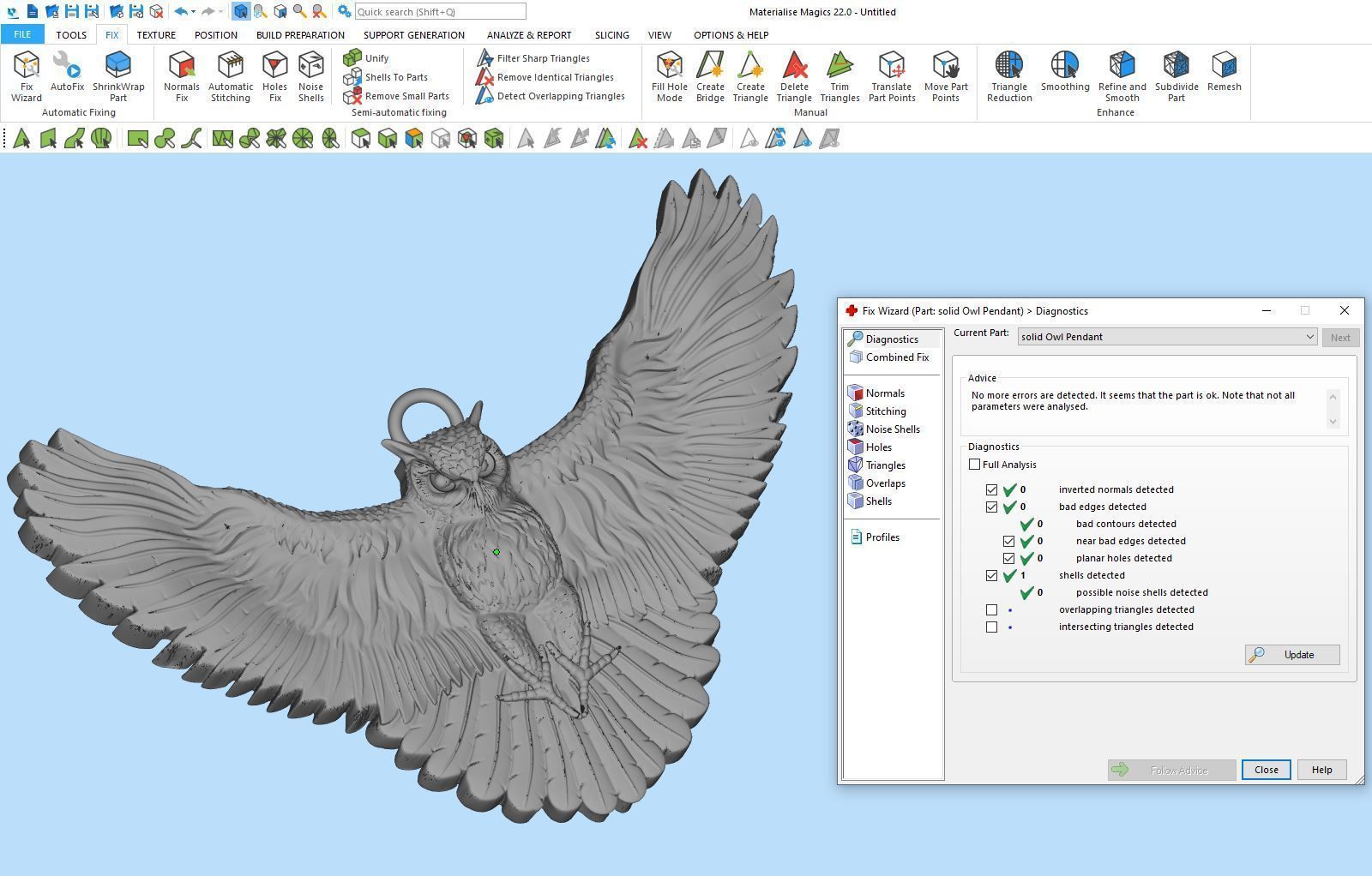 Owl Pendant Sculpture jewelry gold necklace 3D print SIlver 3D print model_6