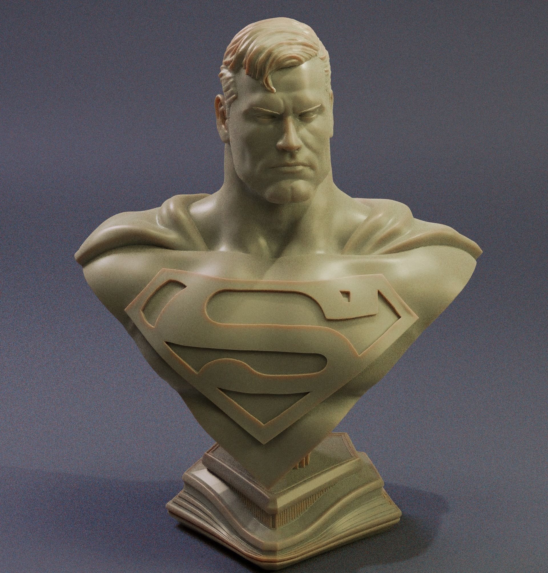 Superman - Bust Free 3D print model_8