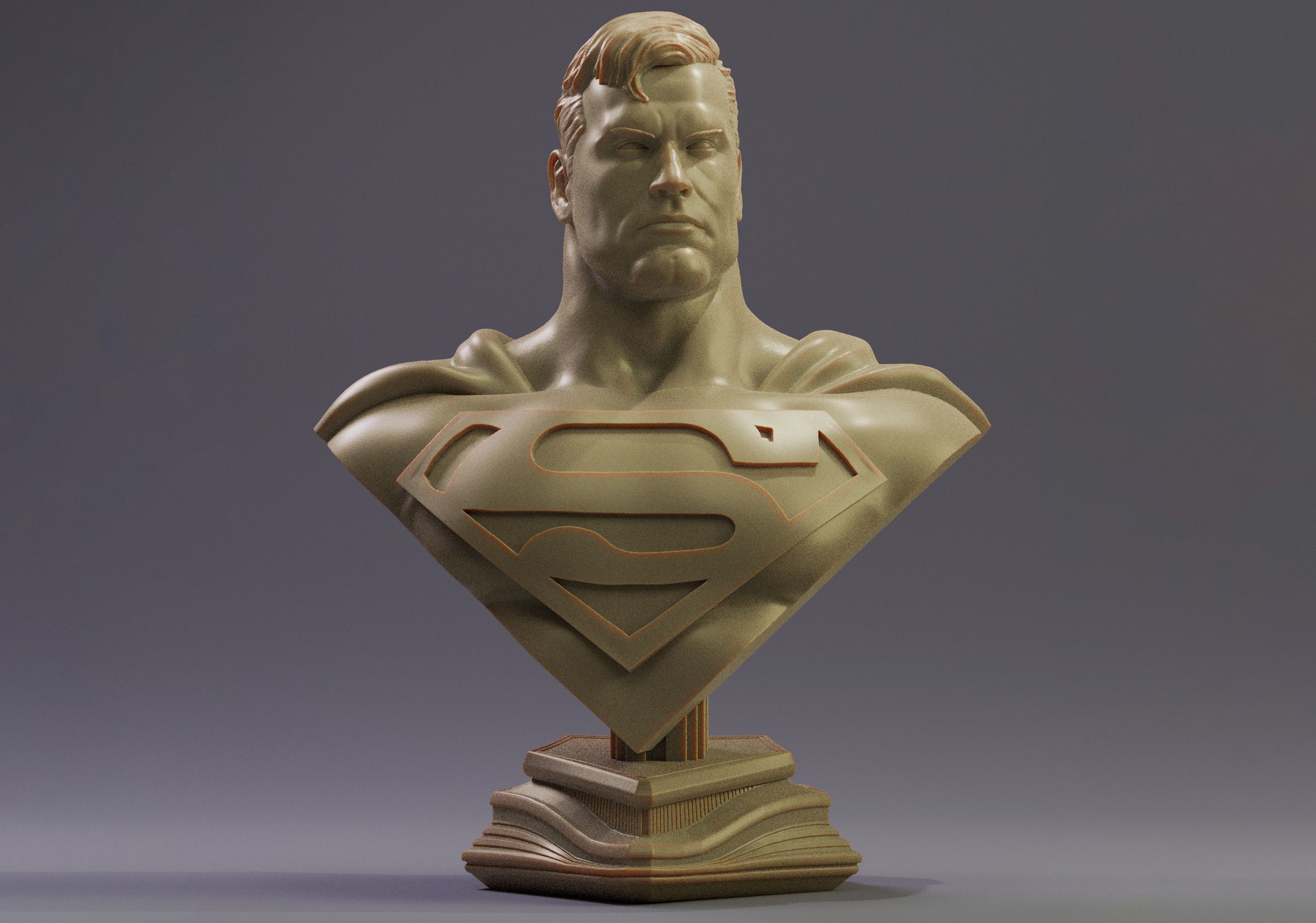Superman - Bust Free 3D print model_2
