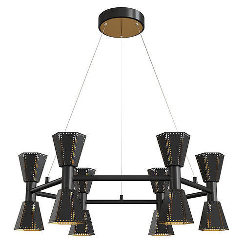 HOUSTON CHANDELIER Low-poly 3D model