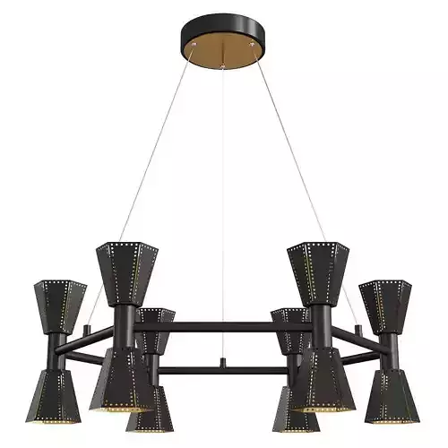HOUSTON CHANDELIER Low-poly 3D model