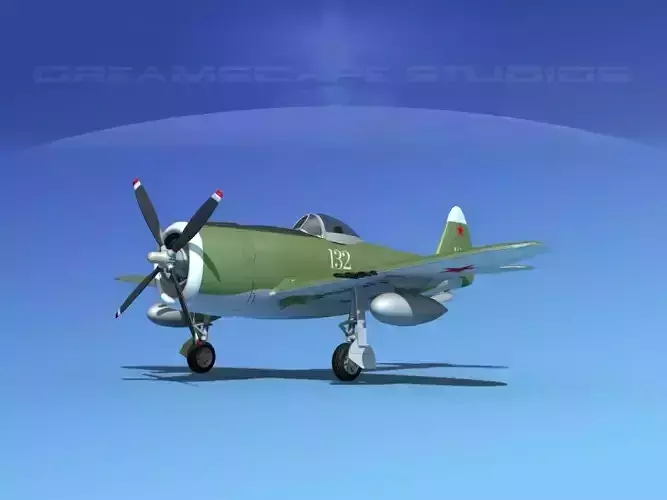 Republic P-47D Thunderbolt V08 3D model