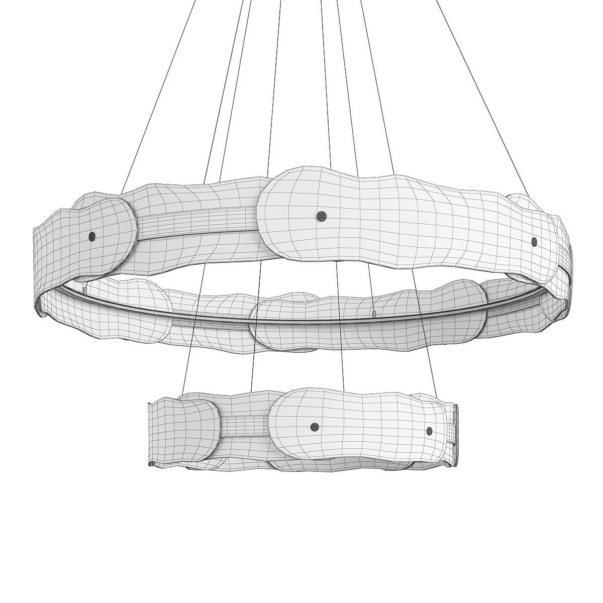 SOLSTICE TIERED PENDANT Low-poly 3D model_1