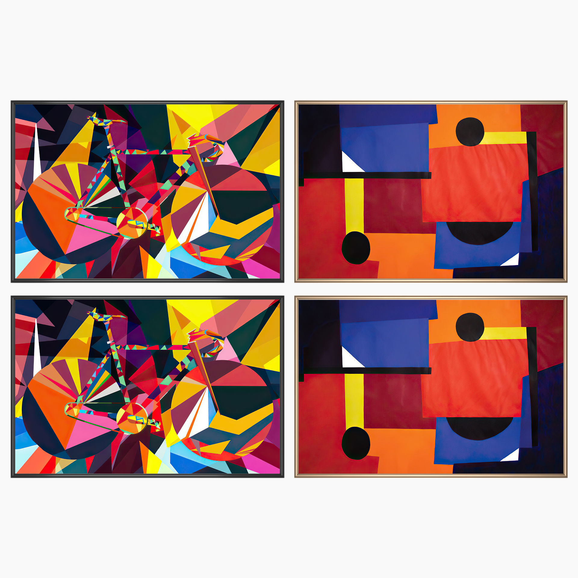 Wall Art Set 3850 3D model_1