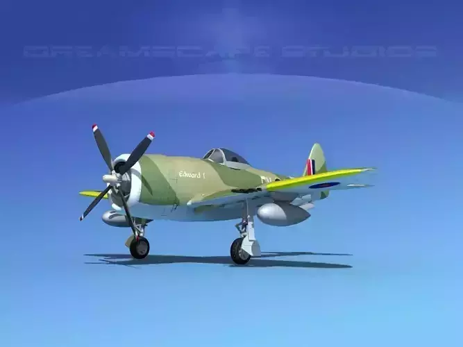 Republic P-47D Thunderbolt V10 3D model