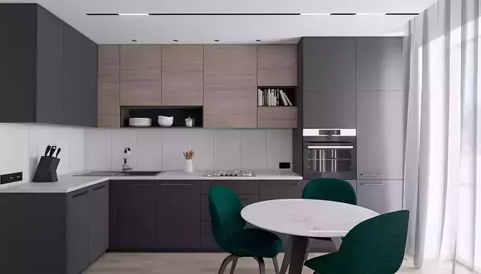 V-ray ready apartment 3D model  3D model