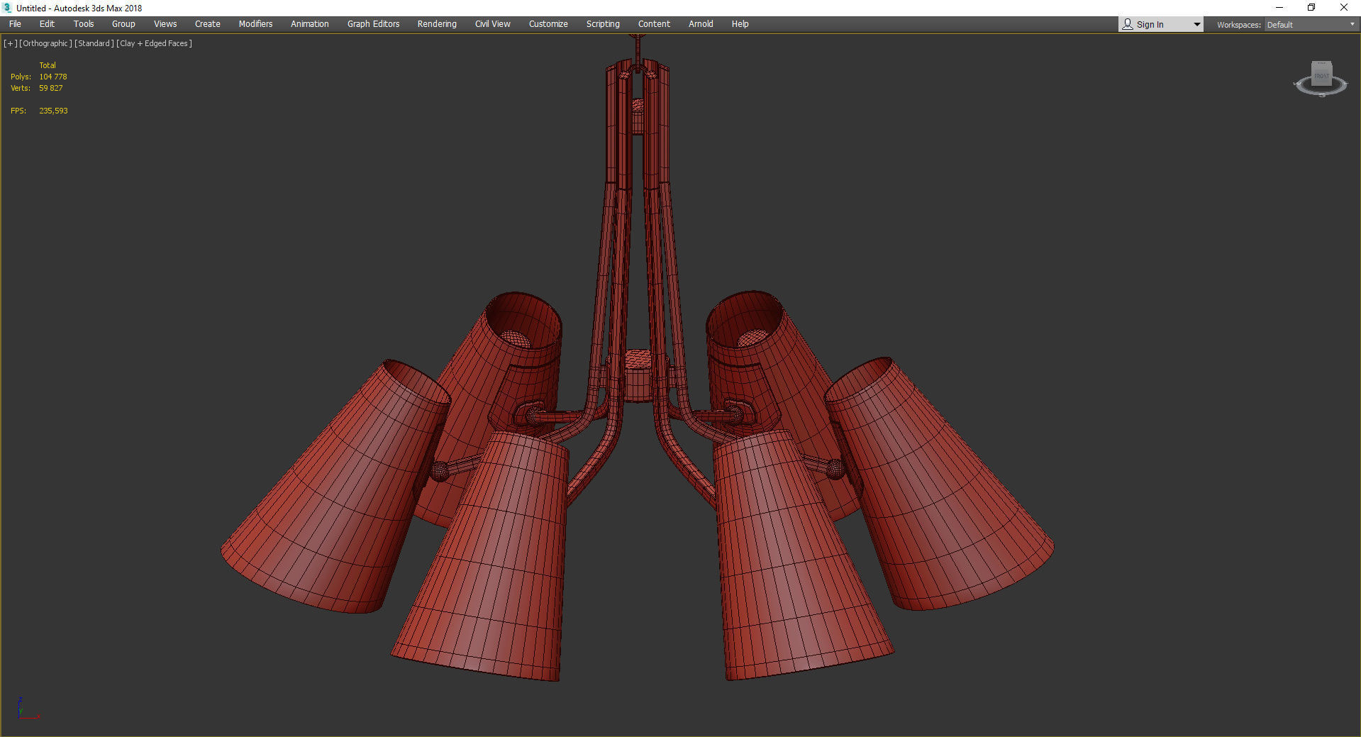 PATTEN CHANDELIER Low-poly 3D model_3