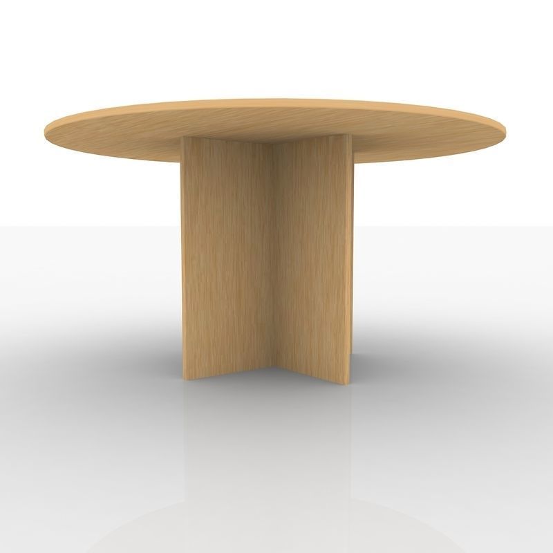 Round Meeting Table 3D model_1