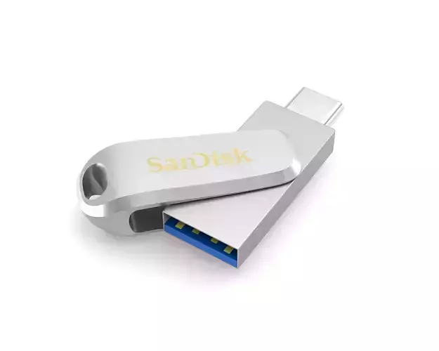 SanDisk Ultra Dual Drive Luxe USB Type-C Flash Drive USB-C 3D model
