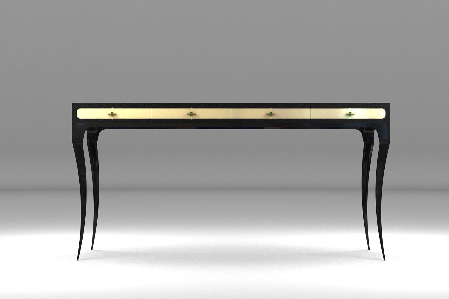 Exotica Desk - bykoket style 3D model_1