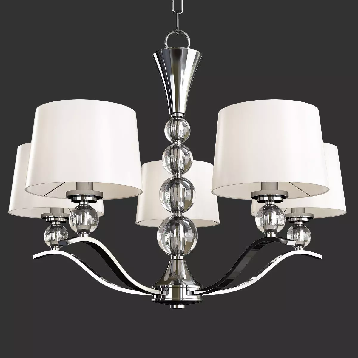 RONDO CHANDELIER Low-poly 3D model