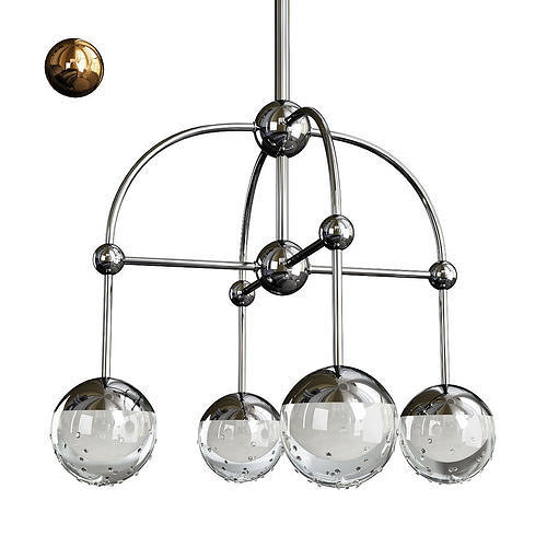 BOCA CHANDELIER Low-poly 3D model
