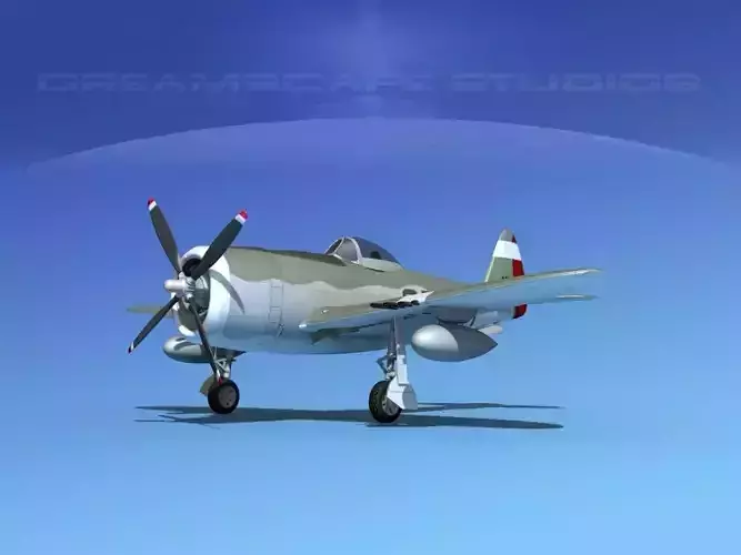 Republic P-47D Thunderbolt V12 3D model