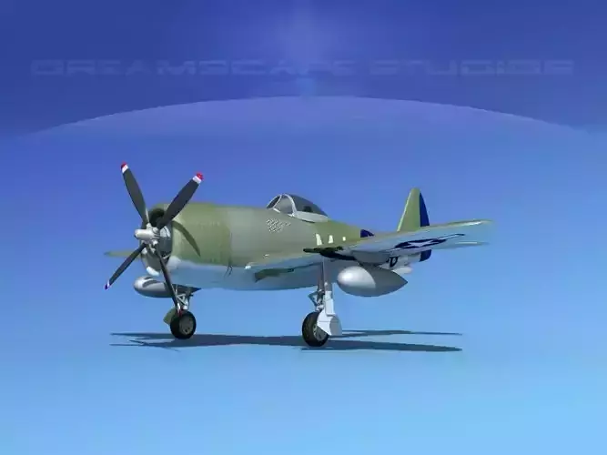 Republic P-47D Thunderbolt V14 3D model