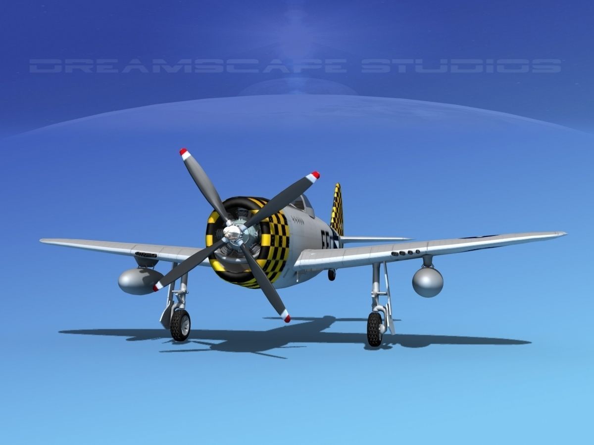 Republic P-47D Thunderbolt V18 3D model_1
