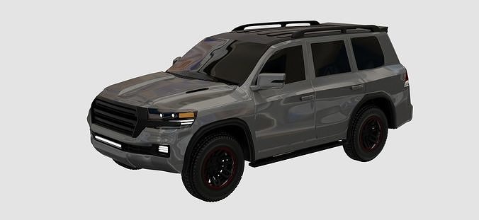 Generic SUV  Low-poly 3D model