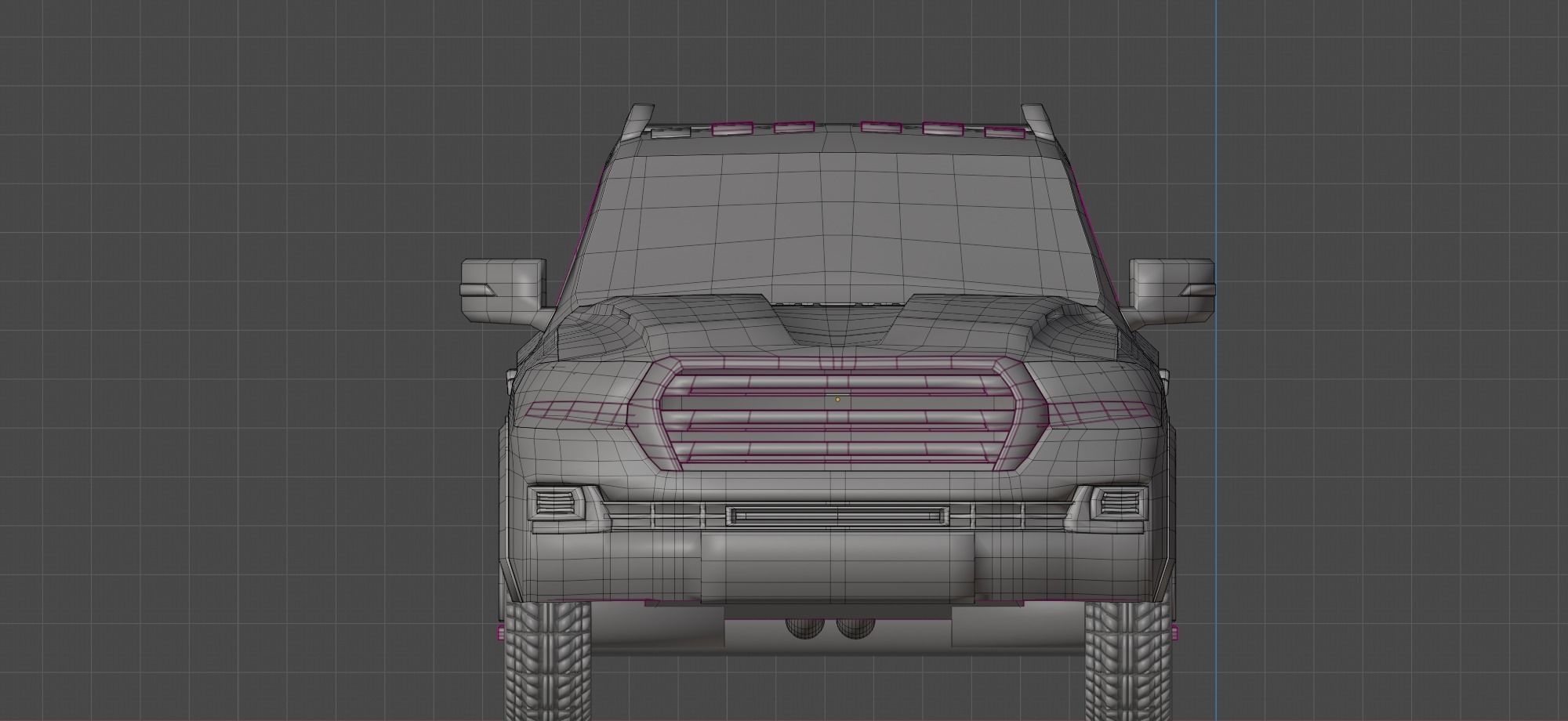 Generic SUV  Low-poly 3D model_19