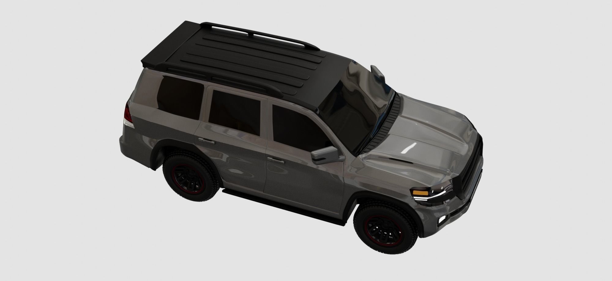 Generic SUV  Low-poly 3D model_12